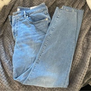 LOFT Raw hem jeans NWT